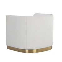 Larron Ivory & Gold Armchair