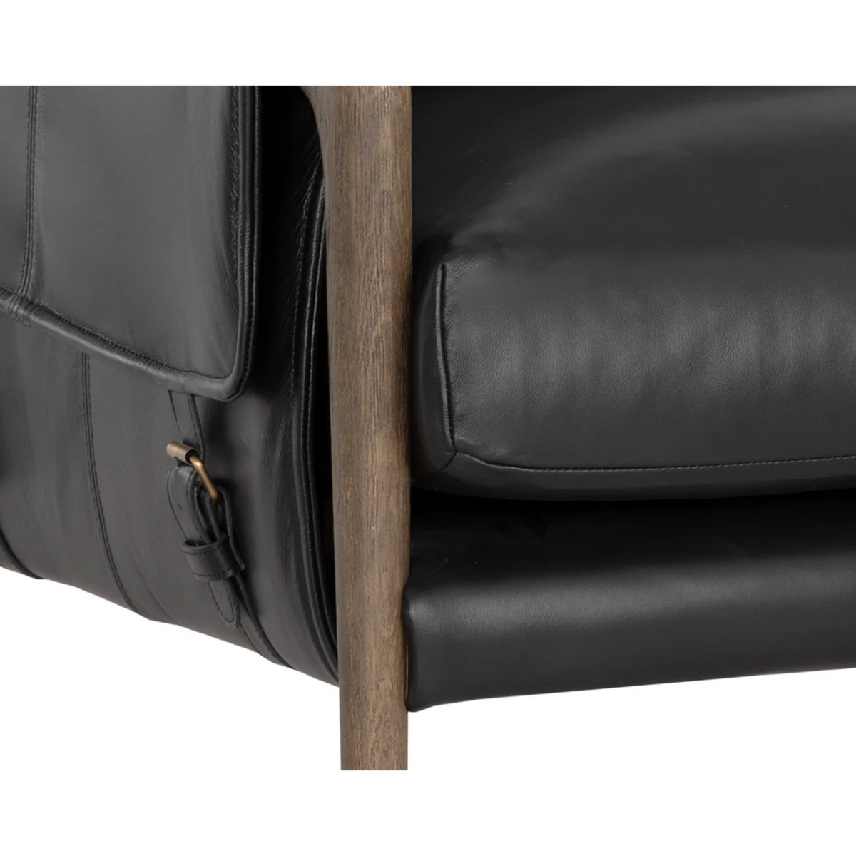 Mauti Black Leather Armchair