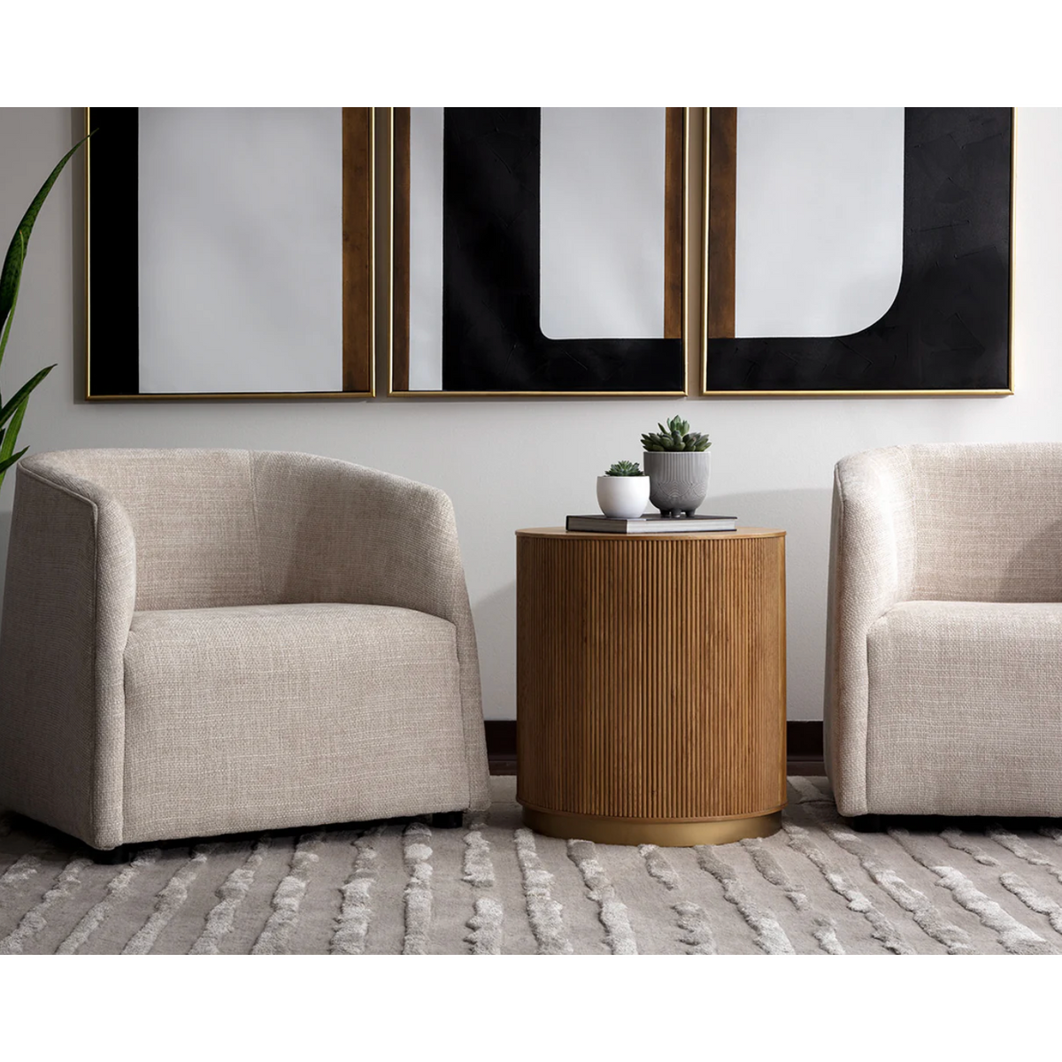 Serenade Taupe Upholstered Lounge Chair