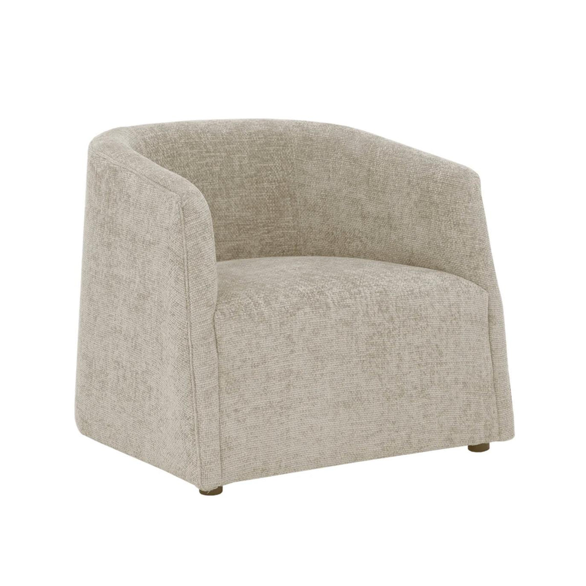 Serenade Taupe Upholstered Lounge Chair | Bone & Brass
