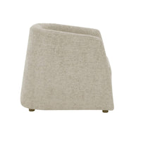 Serenade Taupe Upholstered Lounge Chair - Chair Detail | Bone & Brass