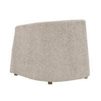 Serenade Taupe Upholstered Lounge Chair - Chair Upholstery Detail | Bone & Brass