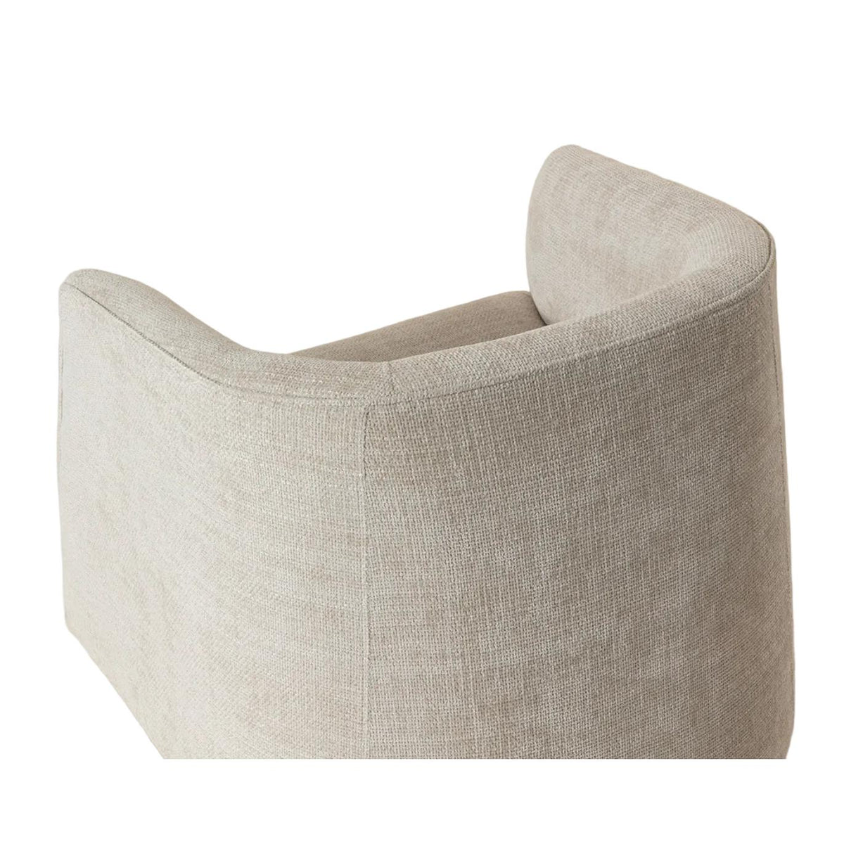 Serenade Taupe Upholstered Lounge Chair - Chair View | Bone & Brass