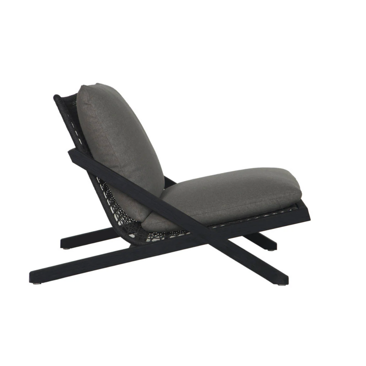 Bari Charcoal Grey Outdoor Lounge Chair