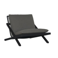 Bari Charcoal Grey Outdoor Lounge Chair | Bone & Brass