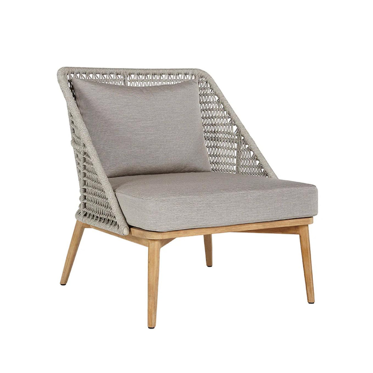 Andria Palazzo Taupe Rope Lounge Chair | Bone & Brass