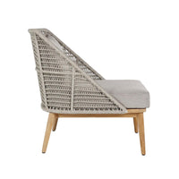 Andria Palazzo Taupe Rope Lounge Chair - Outdoor Chair View | Bone & Brass