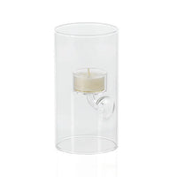 Kelsey Suspended Glass Tealight Holder, Large, Set of 4 | Bone & Brass