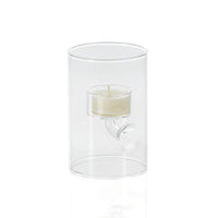 Kelsey Suspended Glass Tealight Holder, Extra Small, Set of 4 | Bone & Brass