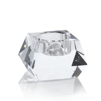 Doris Clear Crystal Tealight Candle Holders, Set of 2 | Bone & Brass