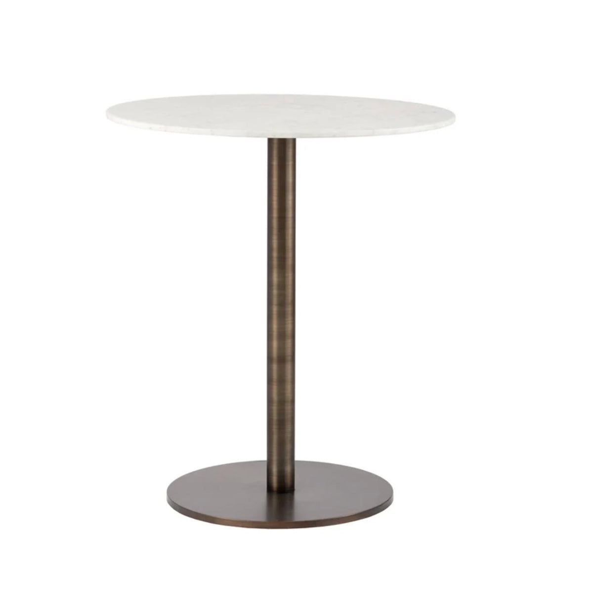 Enco Round Marble Bar Table | Bone & Brass