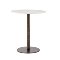 Enco Round Marble Bar Table | Bone & Brass