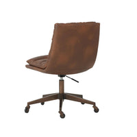 Stinson Cognac Desk Chair - Chair Upholstery Detail | Bone & Brass