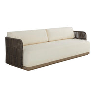 Ravenna Cream & Grey Rope Sofa | Bone & Brass