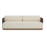 Ravenna Cream & Grey Rope Sofa