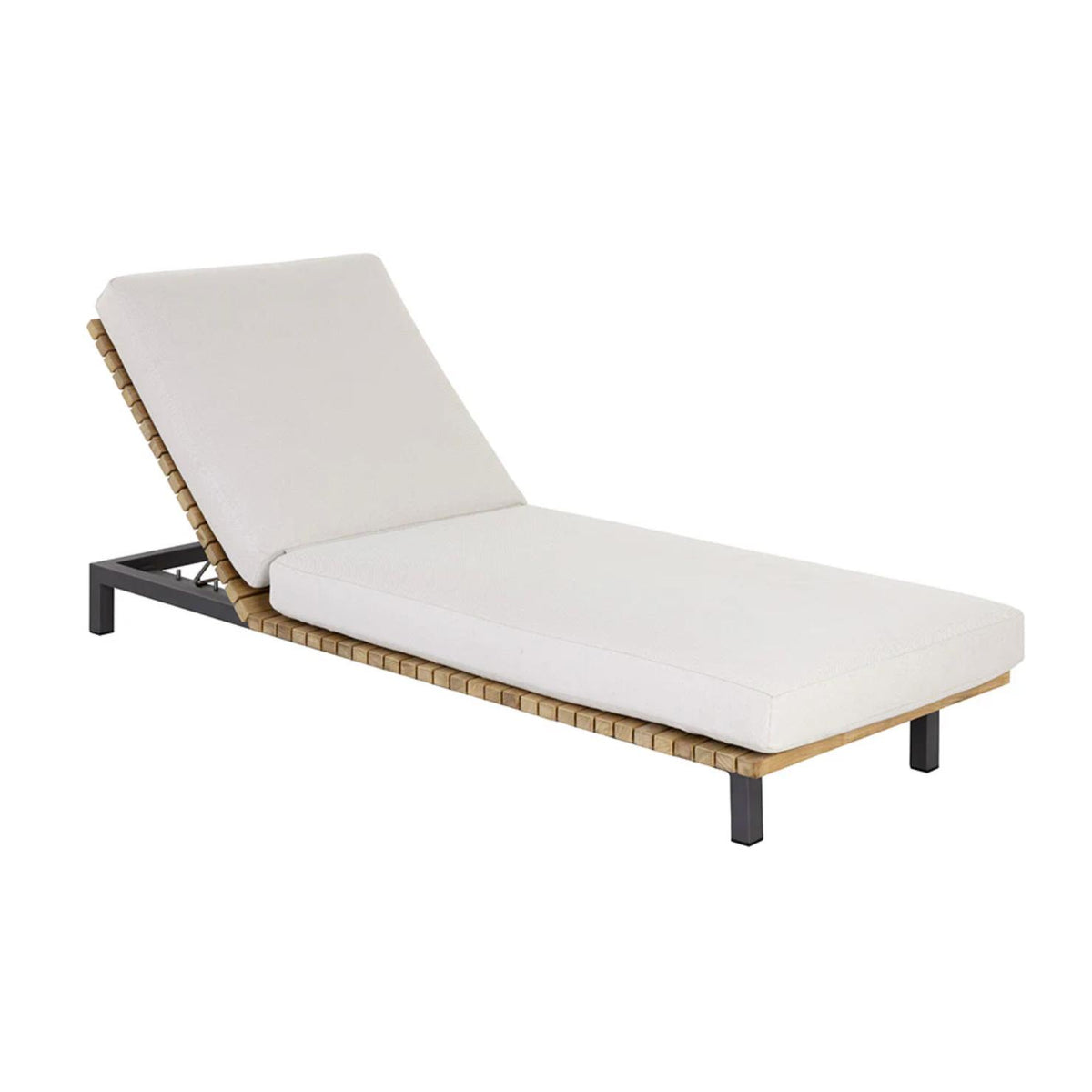 Geneve Palazzo Cream Outdoor Lounger | Bone & Brass