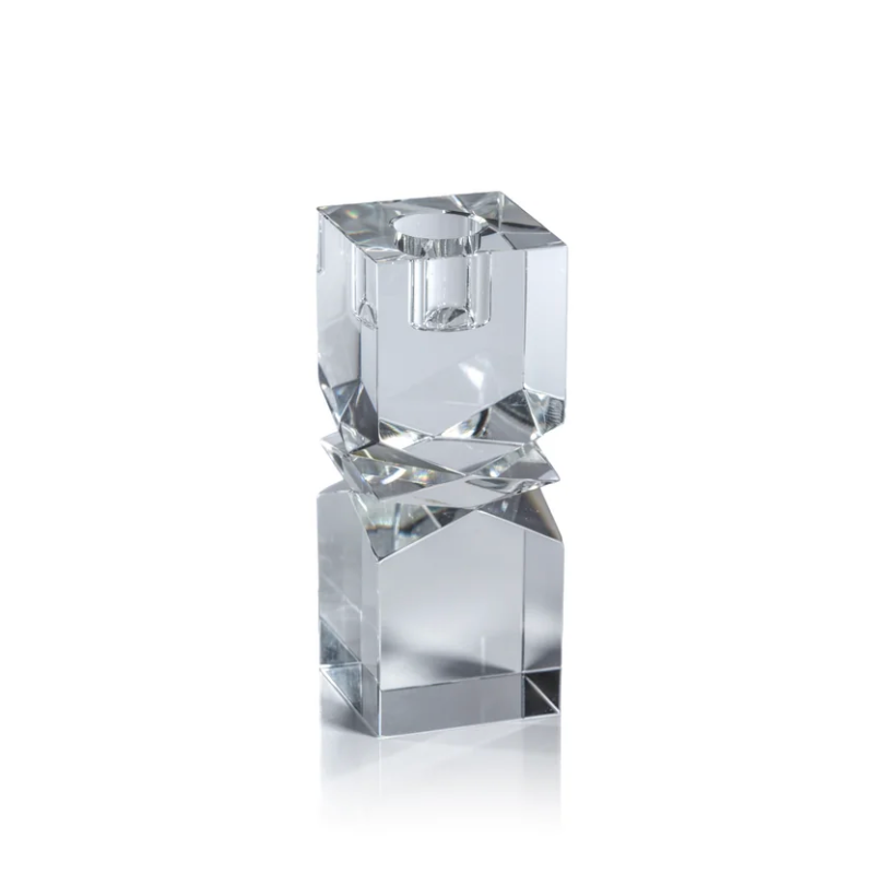 Vienna Artistry Crystal Glass Candlestick, Small