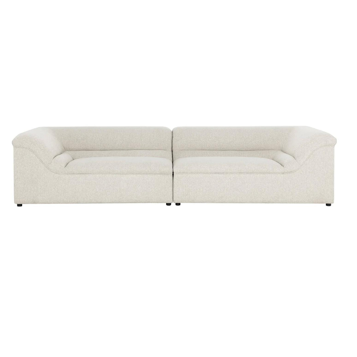 Gladys Dove Cream Sofa - Sofa Cushion Detail | Bone & Brass