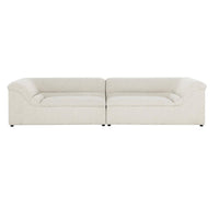 Gladys Dove Cream Sofa - Sofa Cushion Detail | Bone & Brass