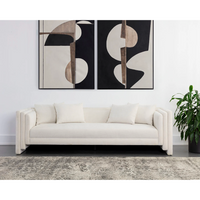 Kira Sofa - Heather Ivory Tweed