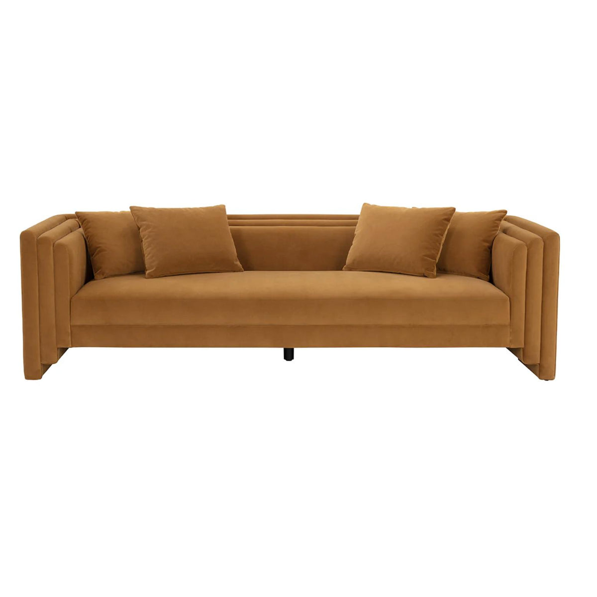 Kira Sofa - Meg Gold - Sofa Cushion Detail | Bone & Brass