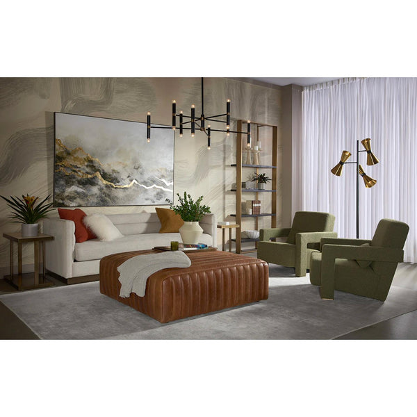 Talbot Sofa - Belfast Oatmeal - Sofa Side View | Bone & Brass