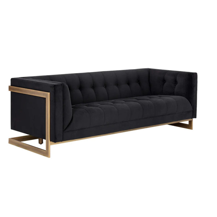 Ekon Sofa - Abbington Black | Bone & Brass