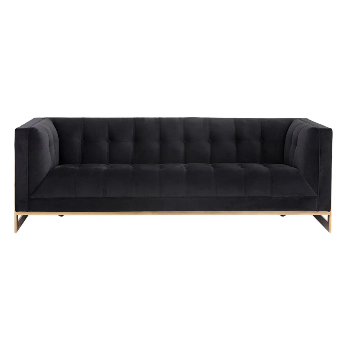 Ekon Sofa - Abbington Black - Sofa Cushion Detail | Bone & Brass