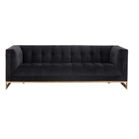 Ekon Sofa - Abbington Black - Sofa Cushion Detail | Bone & Brass