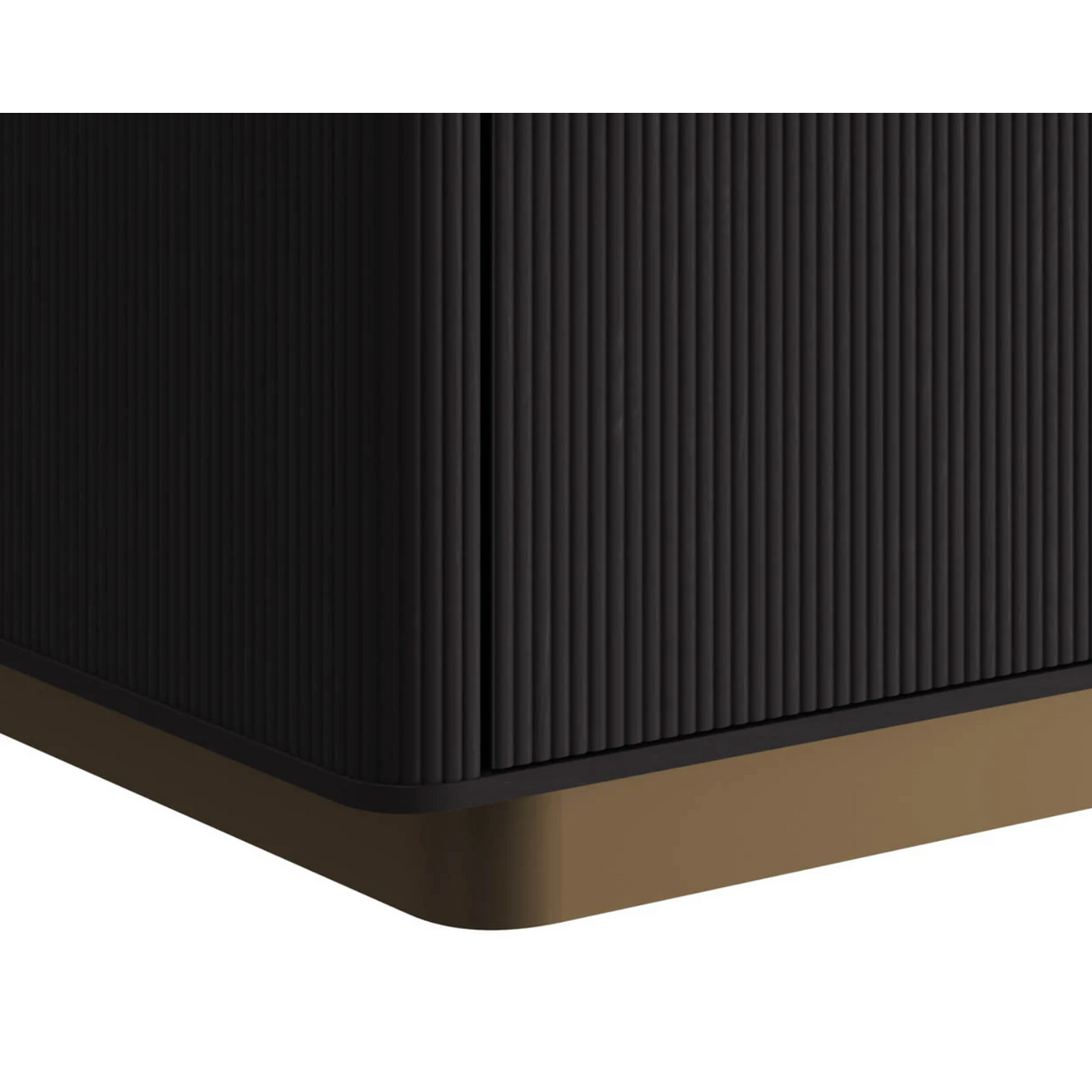 Kalla Charcoal & Brass Nightstand