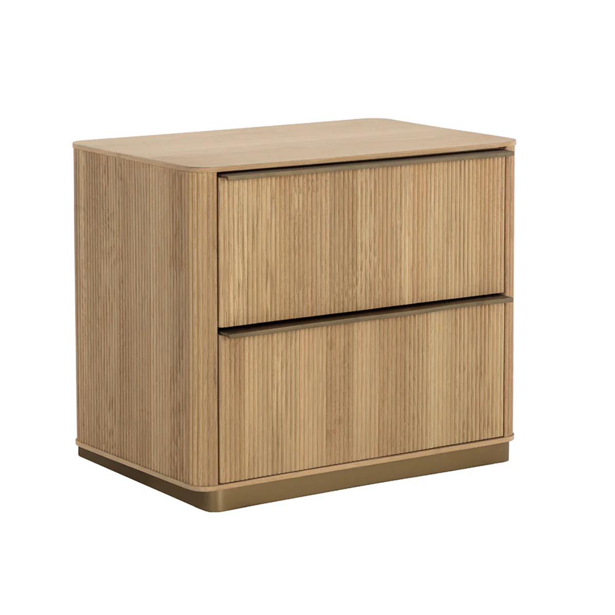Kalla Rustic Oak Nightstand