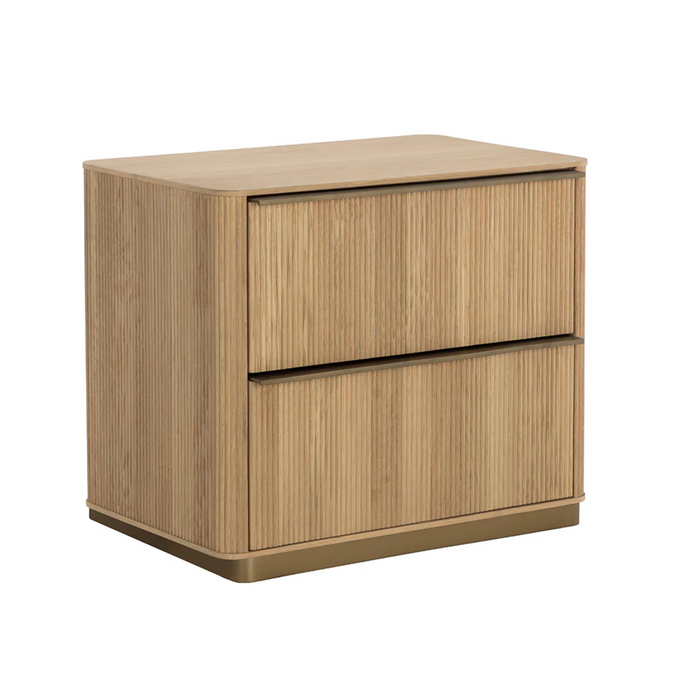 Kalla Rustic Oak Nightstand