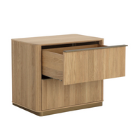 Kalla Rustic Oak Nightstand