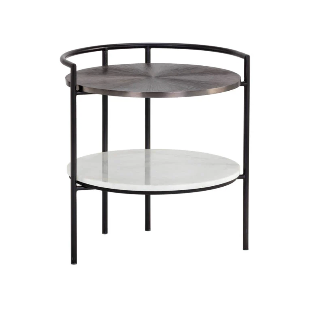 Brighton Marble & Bronze Nightstand