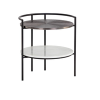 Brighton Marble & Bronze Nightstand