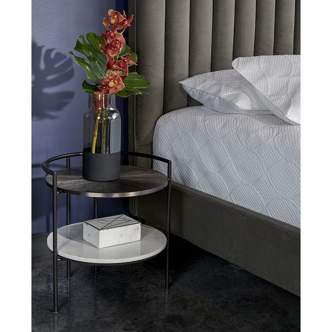 Brighton Marble & Bronze Nightstand