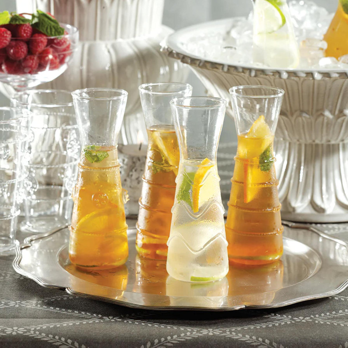 Zain Assorted Glass Carafe Set 6