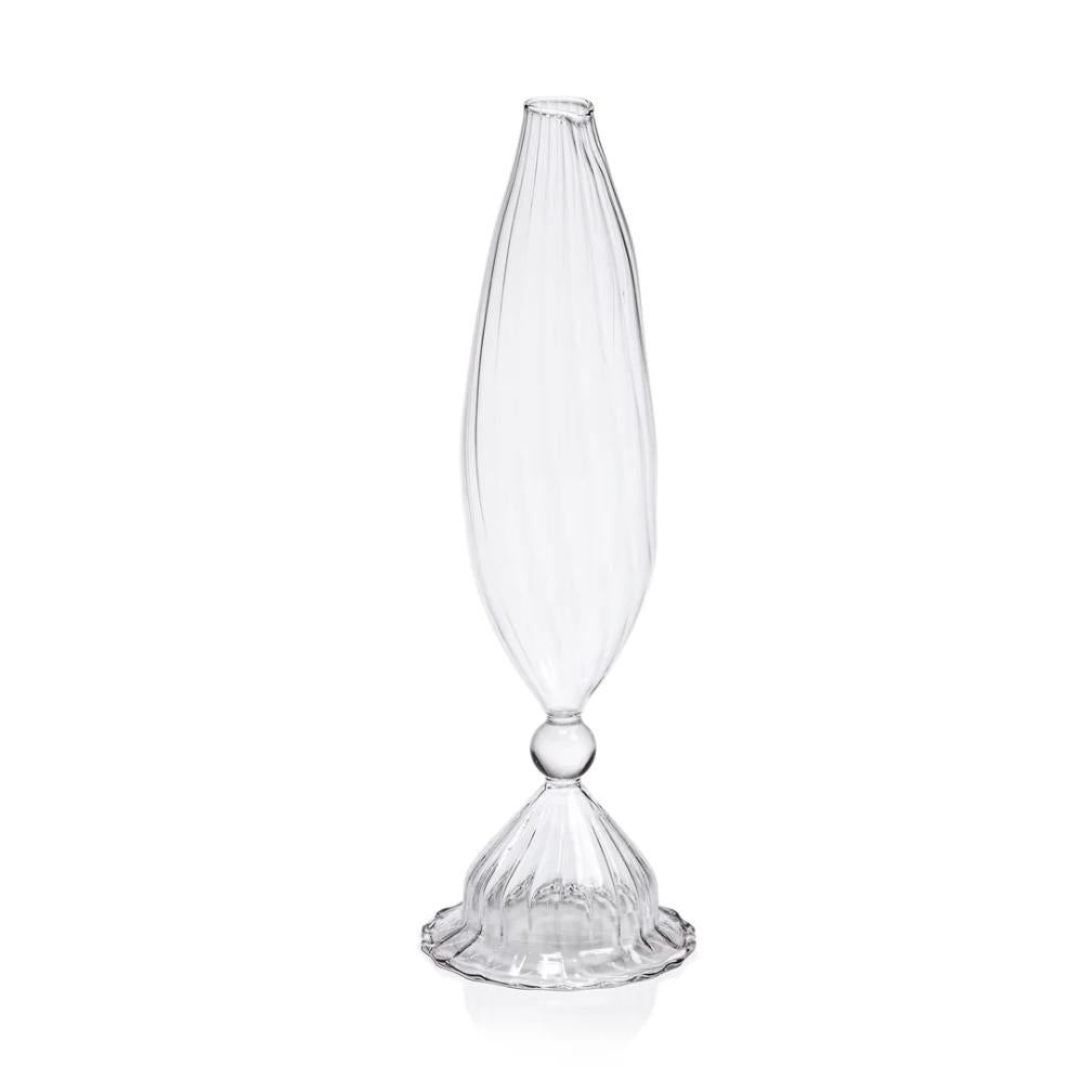 Flo Optic Glass Vases, Set 2 | Bone & Brass