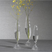 Flo Optic Glass Vases, Set 2 - Vase Side View | Bone & Brass