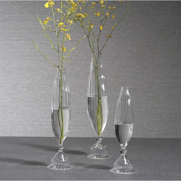 Flo Optic Glass Vases, Set 2