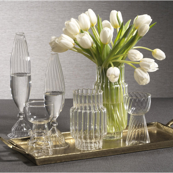 Flo Optic Glass Vases, Set 2 - Vase Detail | Bone & Brass