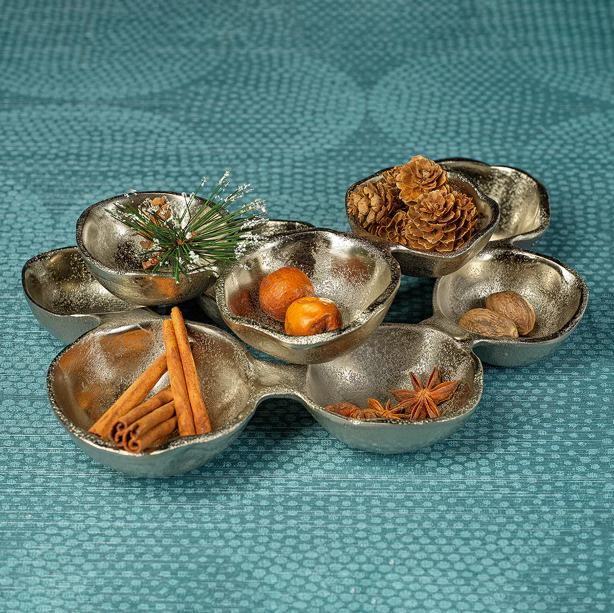 Ohanna Cluster 9 Nickel Serving Bowls