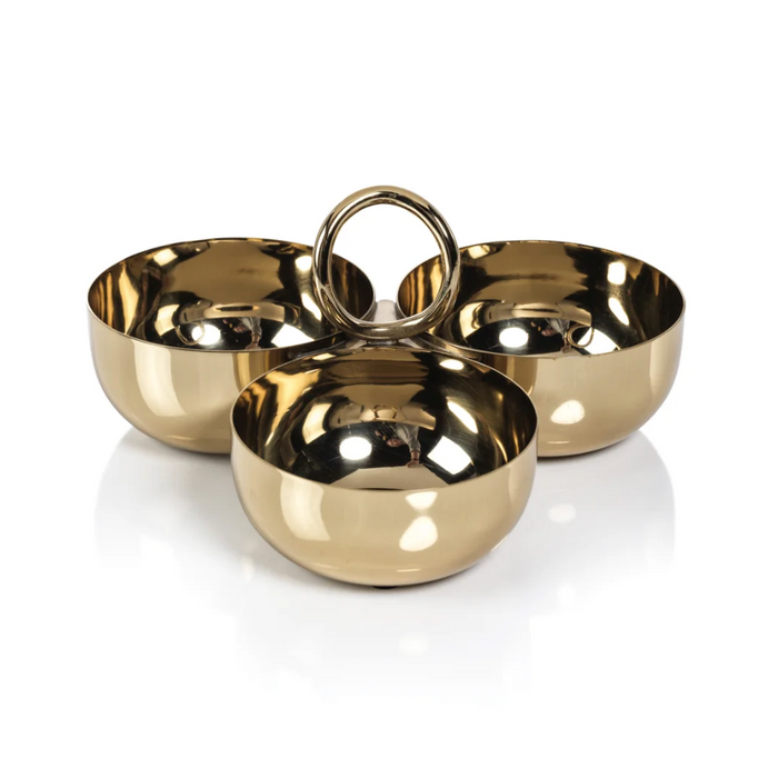 Aperitifs Gold Cocktail Condiment Bowl Set