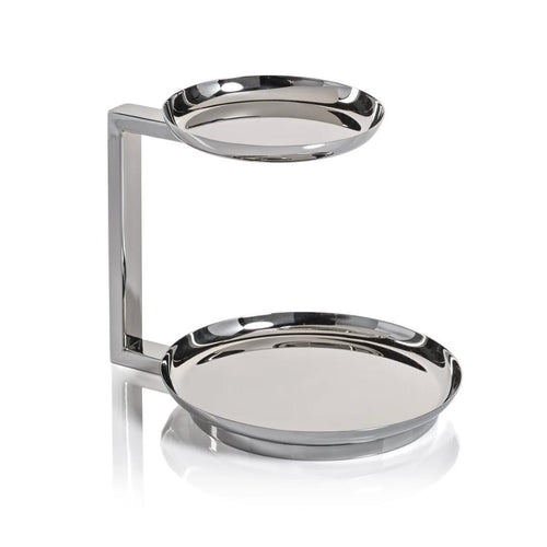 Epicurean 2-Tier Petits-Fours Serving Stand | Bone & Brass