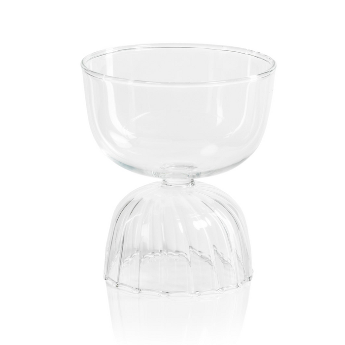 Leighton Glass Pedestal Bowls, Set of 4