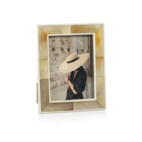 Bastia Natural Horn & Bone Photo Frame | Bone & Brass