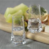 Kaleigh Hammered Shot Glasses, Set of 6 - Glass Detail | Bone & Brass