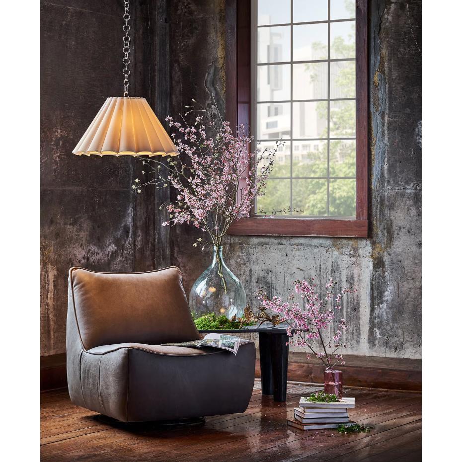 Allison Pendant Large - Polished Nickel - Pendant Detail | Bone & Brass