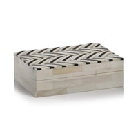 Tinsley Ivory Bone & Shagrin Decorative Box | Bone & Brass