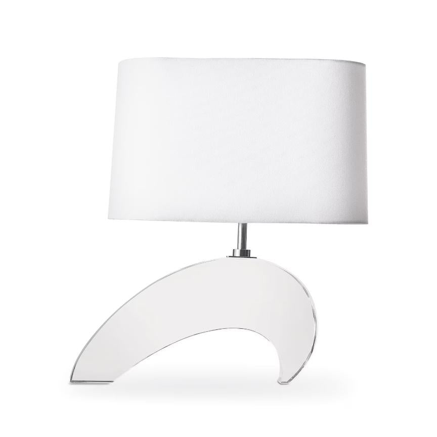 Wave Crystal Table Lamp - Lamp Detail | Bone & Brass